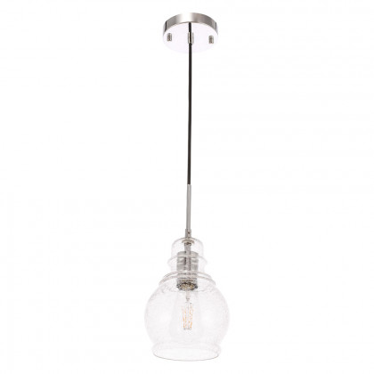 Elegant Pendant Light - Chrome, L 6.25" (LD6202C)