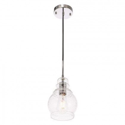 Elegant Pendant Light - Chrome, L 6.25" (LD6202C)