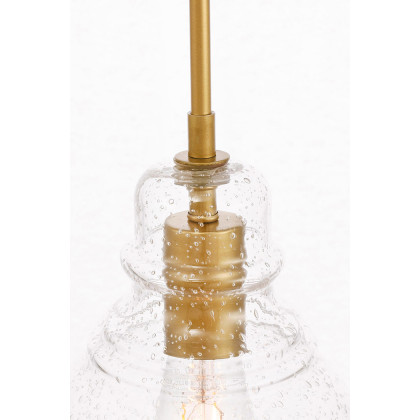 Elegant Pendant Light - Brass, L 6.25" (LD6203BR)