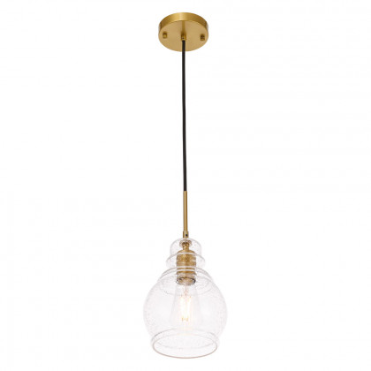 Elegant Pendant Light - Brass, L 6.25" (LD6203BR)