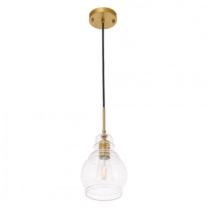 Elegant Pendant Light - Brass, L 6.25" (LD6203BR)