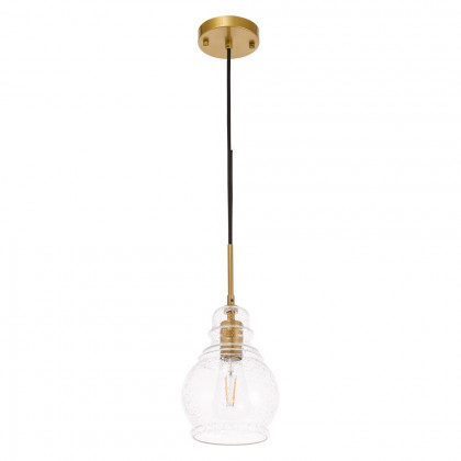 Elegant Pendant Light - Brass, L 6.25" (LD6203BR)