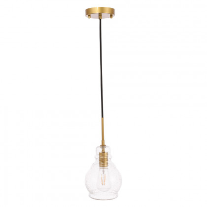 Elegant Pendant Light - Brass, L 6.25" (LD6203BR)
