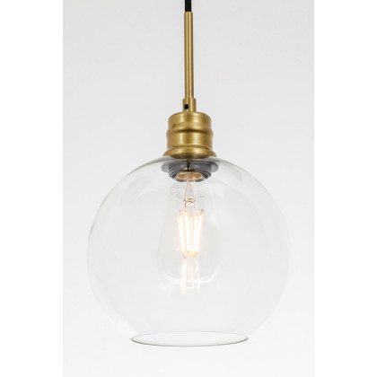 Elegant Pendant Light - Brass, L 8" (LD6206BR)