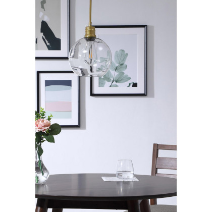 Elegant Pendant Light - Brass, L 8" (LD6206BR)