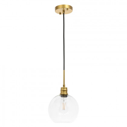 Elegant Pendant Light - Brass, L 8" (LD6206BR)