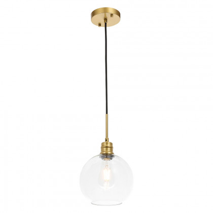 Elegant Pendant Light - Brass, L 8" (LD6206BR)
