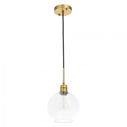 Elegant Pendant Light - Brass, L 8" (LD6206BR)