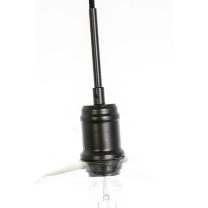 Elegant Pendant Light - Black, L 12.5" (LD6207BK)