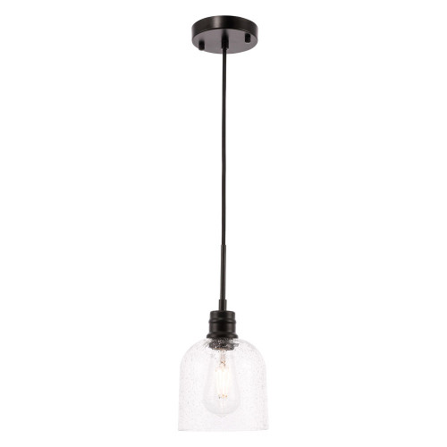 Elegant Pendant Light - Black, L 6" (LD6210BK)