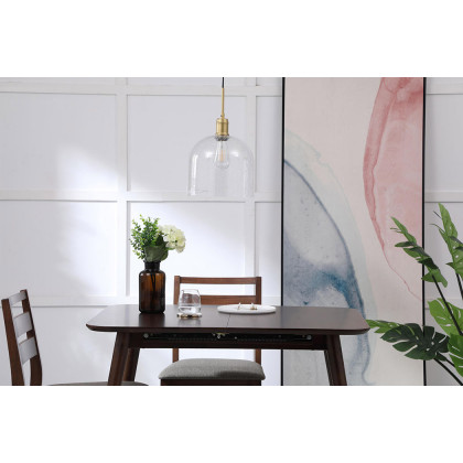 Elegant Pendant Light - Brass, L 10" (LD6215BR)