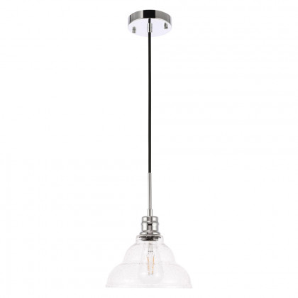 Elegant Pendant Light - Chrome, L 8.5" (LD6217C)