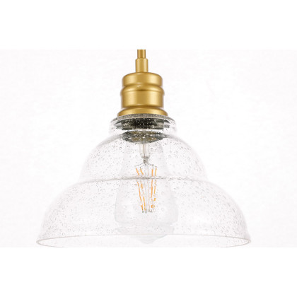 Elegant Pendant Light - Brass, L 8.5" (LD6218BR)