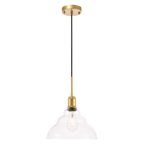 Elegant Pendant Light - Brass, L 11" (LD6221BR)