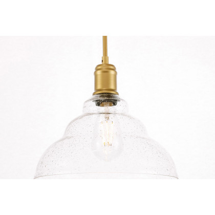 Elegant Pendant Light - Brass, L 11" (LD6221BR)