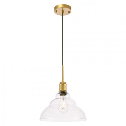 Elegant Pendant Light - Brass, L 11" (LD6221BR)