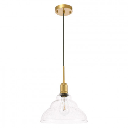 Elegant Pendant Light - Brass, L 11" (LD6221BR)