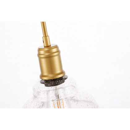 Elegant Pendant Light - Brass, L 11" (LD6221BR)