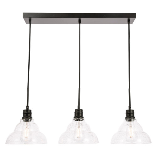 Elegant Pendant Light - Black, L 34.5" (LD6222BK)