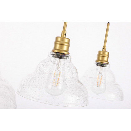 Elegant Pendant Light - Brass, L 34.5" (LD6224BR)