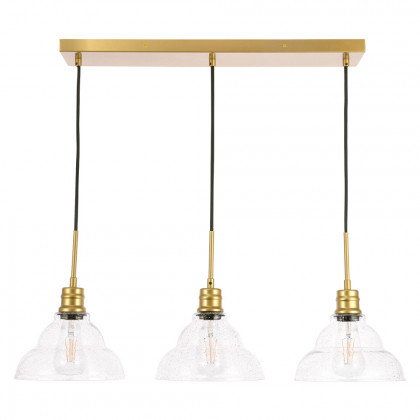 Elegant Pendant Light - Brass, L 34.5" (LD6224BR)