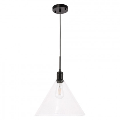 Elegant Pendant Light - Black, L 13.75" (LD6228BK)