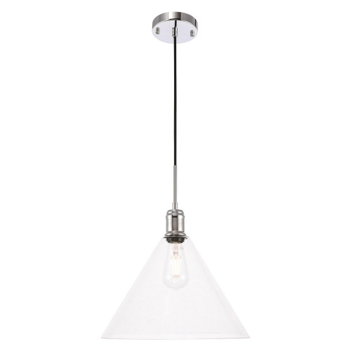 Elegant Pendant Light - Chrome, L 13.75" (LD6229C)