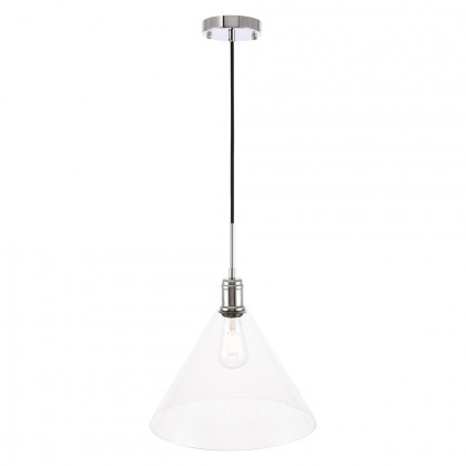 Elegant Pendant Light - Chrome, L 13.75" (LD6229C)
