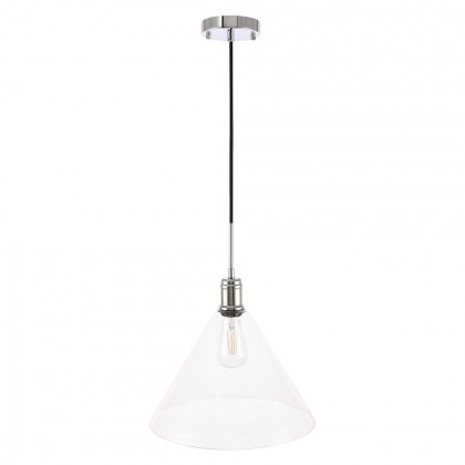 Elegant Pendant Light - Chrome, L 13.75" (LD6229C)