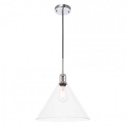 Elegant Pendant Light - Chrome, L 13.75" (LD6229C)