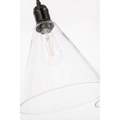Elegant Pendant Light - Black, L 36" (LD6231BK)