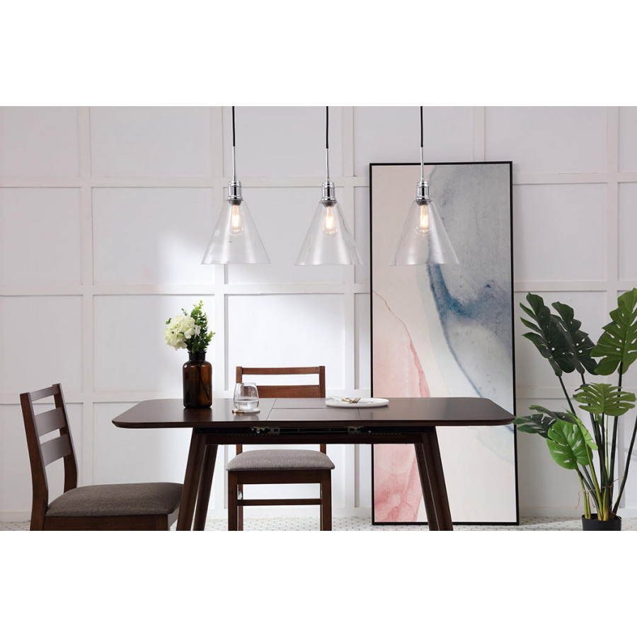 Elegant Pendant Light - Chrome, L 36" (LD6232C)