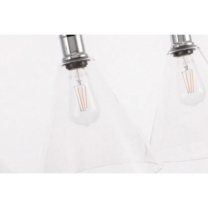 Elegant Pendant Light - Chrome, L 36" (LD6232C)