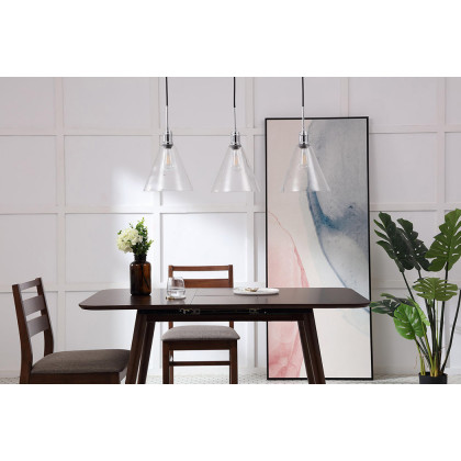 Elegant Pendant Light - Chrome, L 36" (LD6232C)