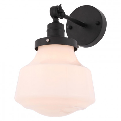 Elegant Wall Sconce - Black/Matte Glass (LD6237BK)