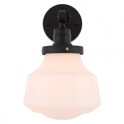 Elegant Wall Sconce - Black/Matte Glass (LD6237BK)