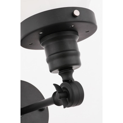 Elegant Wall Sconce - Black/Matte Glass (LD6237BK)
