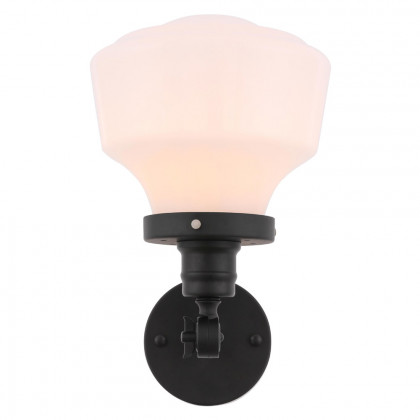 Elegant Wall Sconce - Black/Matte Glass (LD6237BK)