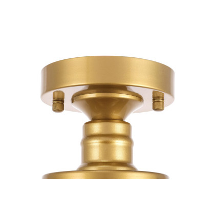 Elegant Flush Mount Light - Brass, L 8" (LD6248BR)