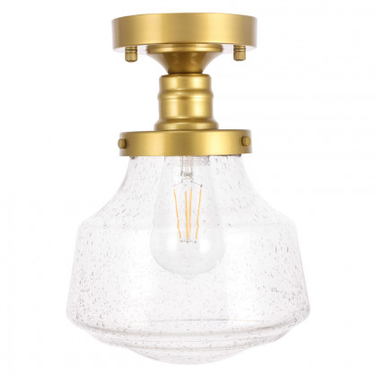 Elegant Flush Mount Light - Brass, L 8" (LD6248BR)