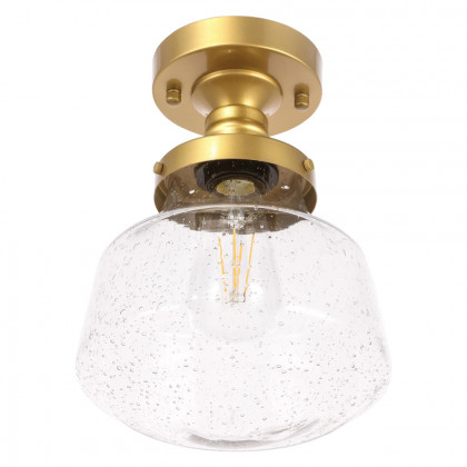 Elegant Flush Mount Light - Brass, L 8" (LD6248BR)