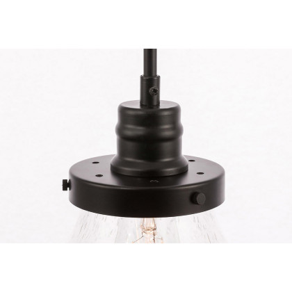Elegant Pendant Light - Black, L 8" (LD6252BK)
