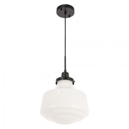 Elegant Pendant Light - Black/Glass Matte, L 11" (LD6261BK)