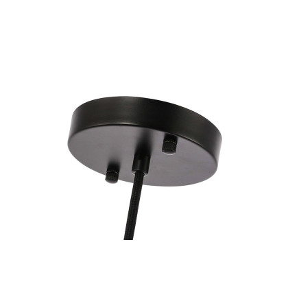 Elegant Pendant Light - Black/Glass Matte, L 11" (LD6261BK)