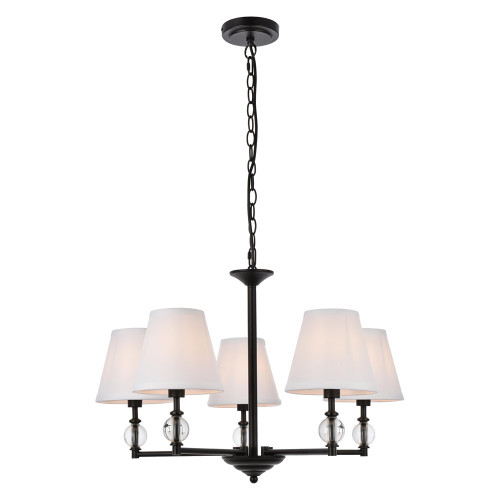 Elegant Bethany 5 Lights Pendant - Black (LD7024D25BK)