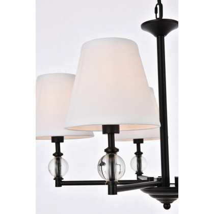Elegant Bethany 5 Lights Pendant - Black (LD7024D25BK)