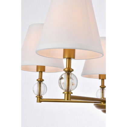 Elegant Bethany 5 Lights Pendant - Brass (LD7024D25BR)