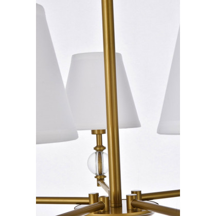 Elegant Bethany 5 Lights Pendant - Brass (LD7024D25BR)