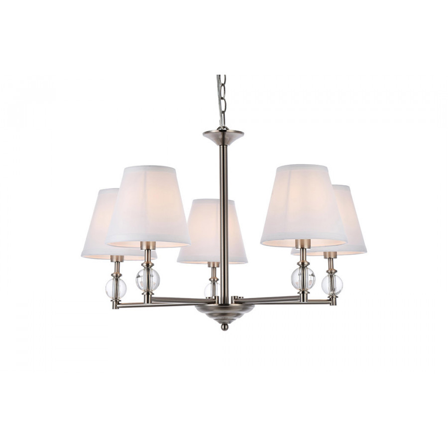 Elegant Bethany 5 Lights Pendant - Satin Nickel (LD7024D25SN)