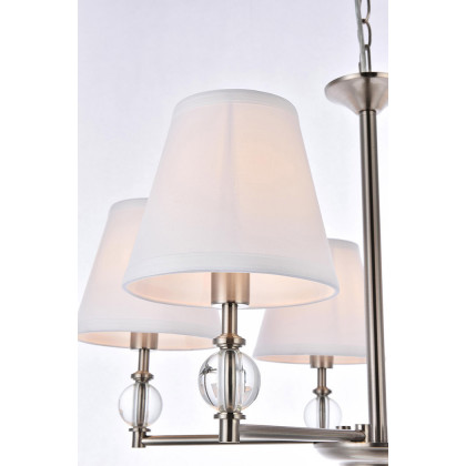 Elegant Bethany 5 Lights Pendant - Satin Nickel (LD7024D25SN)